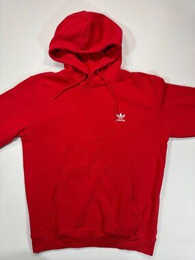 Adidas Hoodie Women's M Red Fleece-Lined Performance Running Workout Athletic